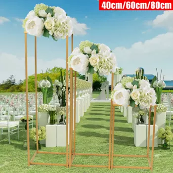 Золотая свадебная Цветочная подставка, цветочные украшения, ваза, напольный фотоальбом, наборы из 3