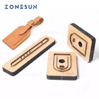 ZONESUN индивидуальные кожаные высечки для ручной работы, багажная бирка, сделай сам, свадебные сувениры, высечка, стальное правило, кожаные инструменты