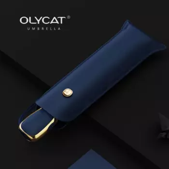 Зонт от дождя Женский, плоский, автоматический, ультралегкий, с 6 спицами