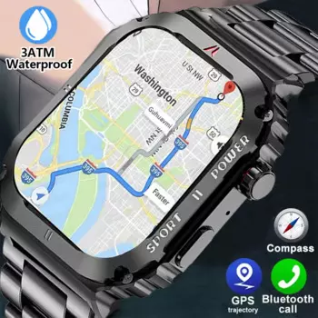 Zordai 2024 OD3 Смарт-часы для Xiaomi Военные GPS Спорт на открытом воздухе Фитнес-трекер 5ATM Водонепроницаемый монитор здоровья Смарт-часы для мужчин