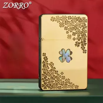 ZORRO чистая медь ультратонкая керосиновая зажигалка персонализированная двухсторонняя гравировка шлифовальный круг зажигание ограниченный выпуск гаджет