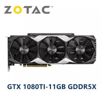 Видеокарта ZOTAC GTX 1080 Ti 1080Ti 11 ГБ GPU GeForce GTX1080 GTX1080Ti, видеокарта NVIDIA для компьютерных игр, игровых настольных ПК DVI