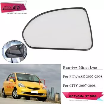 ZUK левое и правое внешнее стекло зеркала заднего вида для HONDA FIT SALOON 2003-2006 CITY 2007 2008 GD6 GD8 FIT JAZZ GD1 GD3 2005-2008
