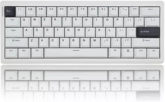 ZUOYA GMK61 Прокладка, структура 60% Bluetooth 2,4G, беспроводная, с возможностью горячей замены, индивидуальная механическая клавиатура с RGB-подсветкой для ПК Mac Win