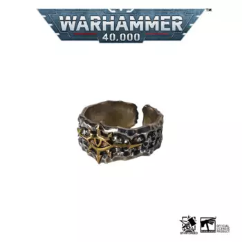 Звездное литая Черная экспедиция, эмблема чемпиона, кольцо Warhammer 40K, цвет игровой периферический, серебро 925 пробы