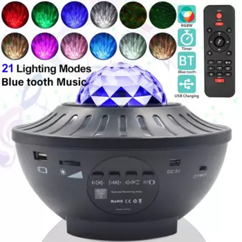 Звездное небо, детский Bluetooth музыкальный плеер, Звездный ночник, романтическая проекционная лампа, подарки