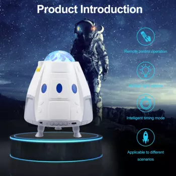 Звездный проектор ZK50 Space Capsule, атмосферная Ночная лампа, звездное Северное освещение, декоративная настольная лампа
