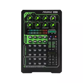 Звуковая карта EVO в реальном времени EVO E1, миксер для звуковой карты в реальном времени с Bluetooth, компьютерный якорь, мобильный телефон, микрофон для пения
