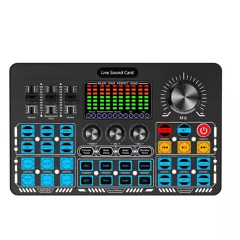 Звуковая карта Q6S с аудио интерфейсом в режиме реального времени с DJ-микшерами и голосовым изменением, звуковая микшерная консоль для потоковой передачи