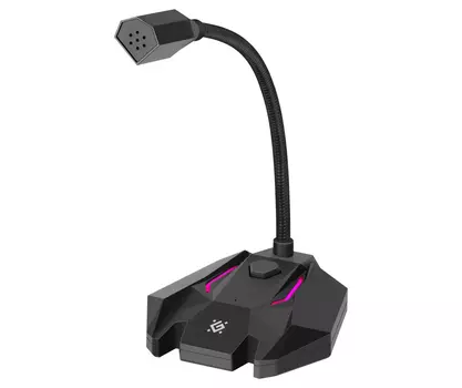 Defender Игровой стрим микрофон Tone GMC 100 USB, LED, провод 1.5 м