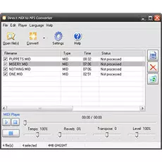 Direct MIDI to MP3 Converter 7.0