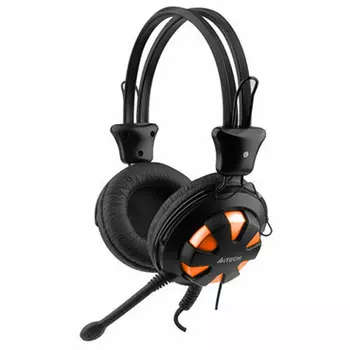Гарнитура A4tech HS-28, цвет оранжевый/черный