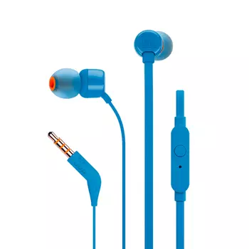Гарнитура JBL T110, цвет синий