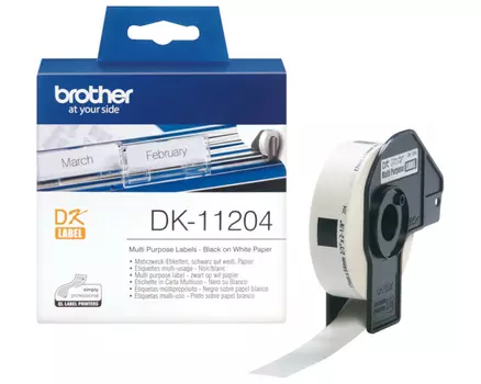 Картридж белый Brother DK11204