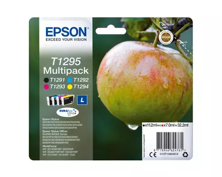 Картридж черный, голубой, пурпурный, желтый Epson C13T12954012
