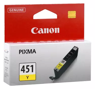 Картридж желтый Canon CLI-451Y, 6526B001