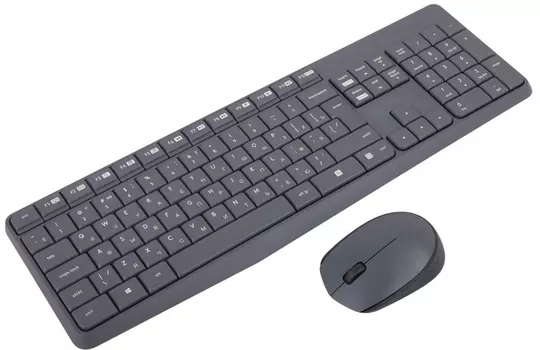 Клавиатура+мышь Logitech MK235 920-007948, цвет черный