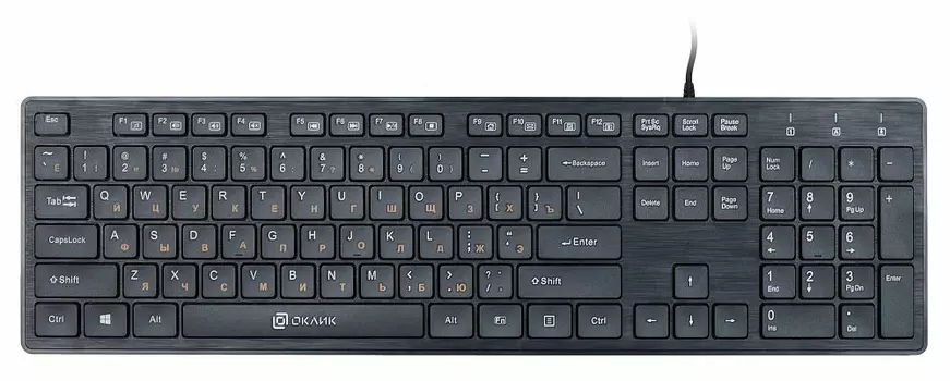 Клавиатура Oklick KeyBoard 520M2U 1061587, цвет черный