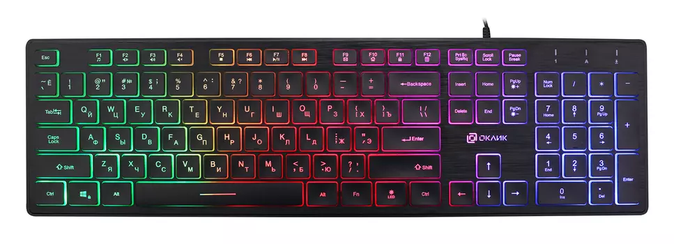 Клавиатура Oklick KeyBoard 550ML 1061617, цвет черный