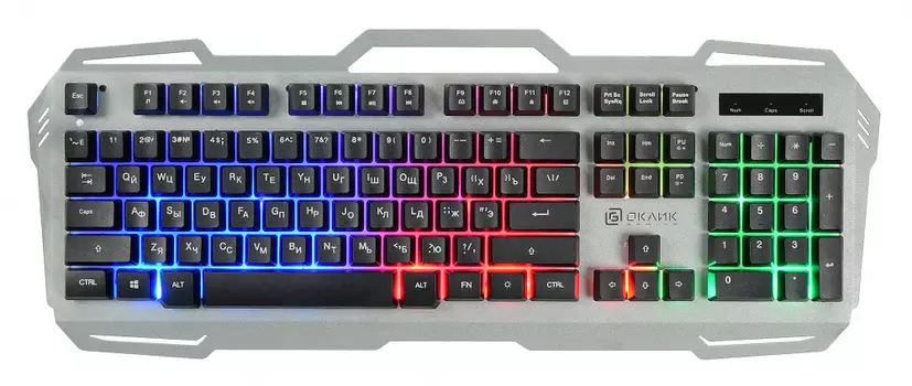 Клавиатура Oklick KB 747G FROZEN 1103526, цвет серый