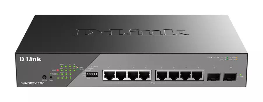 Коммутатор D-LINK DSS-200G-10MP