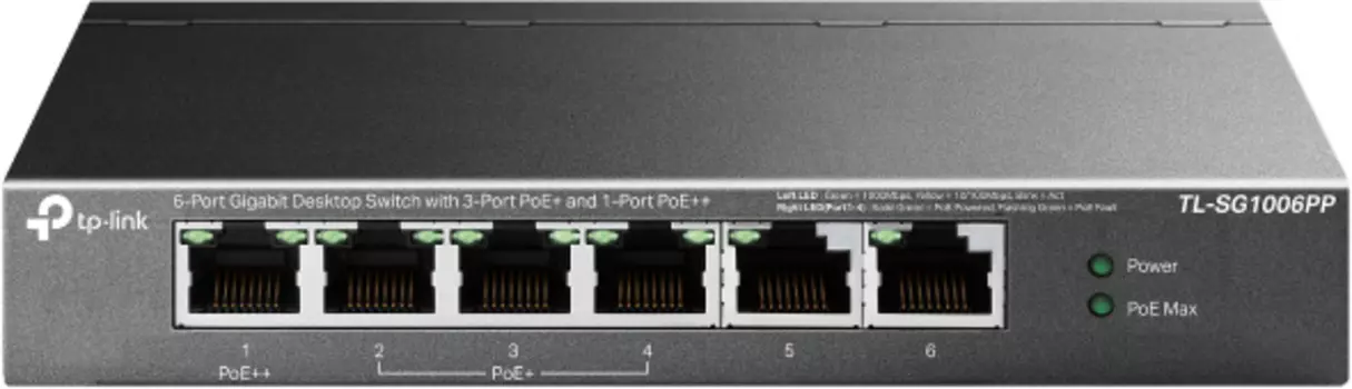 Коммутатор TP-LINK TL-SG1006PP