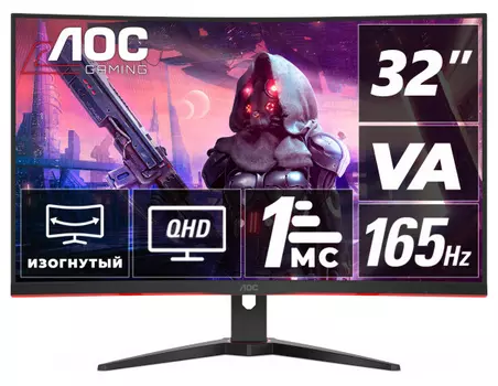 Монитор AOC CQ32G2SE 31.5-inch черный