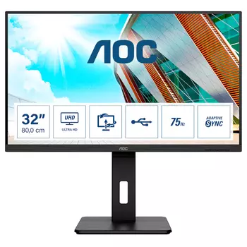 Монитор AOC U32P2CA 31.5-inch черный