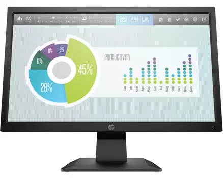 Монитор HP P204v черный
