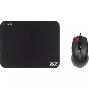 Мышь A4tech 7120 X-710BK+X7-200MP, цвет черный