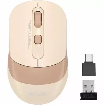 Мышь A4tech Fstyler FG10CS Air FG10CS AIR CAFE LATTE, цвет бежевый