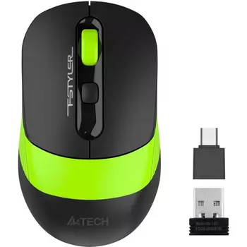 Мышь A4tech Fstyler FG10CS Air FG10CS AIR SPORTS GREEN, цвет черный