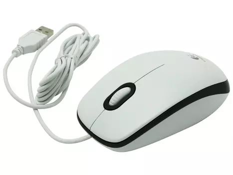 Мышь Logitech M100 910-005004, цвет белый