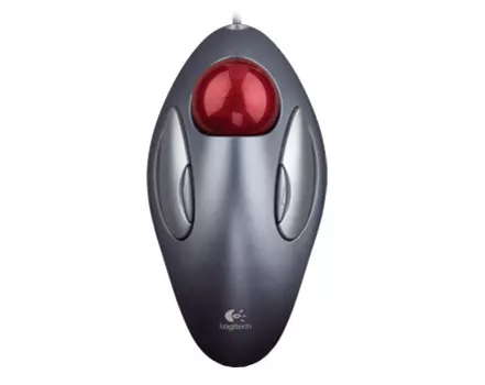 Мышь Logitech Marble 910-000808, цвет серый