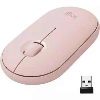 Мышь Logitech Pebble M350 910-005575, цвет розовый