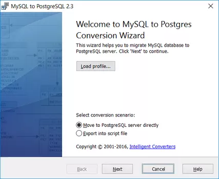 MySQL-to-Postgres 5.3