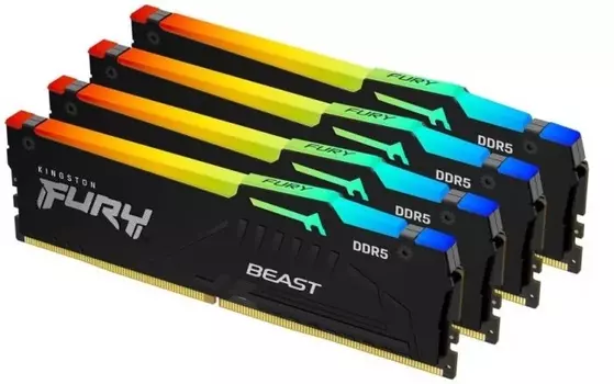 Оперативная память Kingston FURY Beast Black KF556C40BBAK4-128