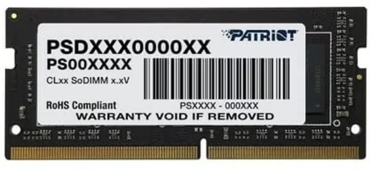 Оперативная память Patriot Desktop DDR4 2666МГц 4Gb, PSD44G266681S, RTL