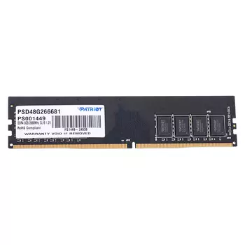 Оперативная память Patriot Desktop DDR4 2666МГц 8Gb, PSD48G266681, RTL