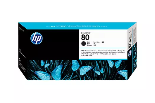 Печатающая головка черный HP Inc. 80, C4820A