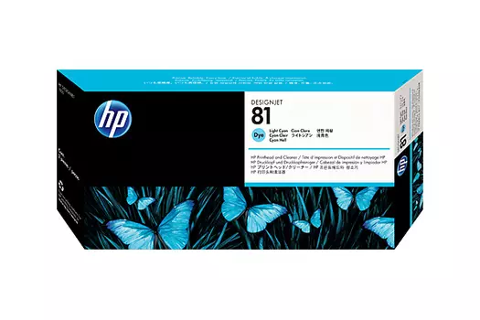 Печатающая головка светло-голубой HP Inc. 81, C4954A