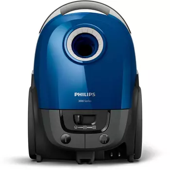 Пылесос Philips/ Мешковый пылесос, мощность мотора 2000, мощность всасывания 325б насадка TriActive, цвет корпуса- синий