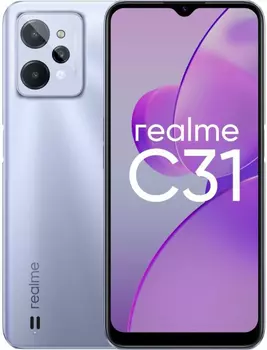 Смартфон realme C31 32 ГБ серебристый