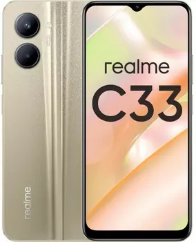 Смартфон realme C33 64 ГБ золотистый