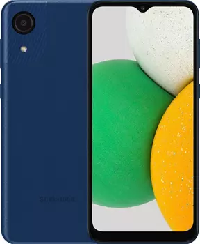 Смартфон Samsung Galaxy A03 SM-A032F 32 ГБ синий