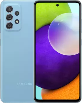 Смартфон Samsung Galaxy A52 SM-A525F 128 ГБ голубой