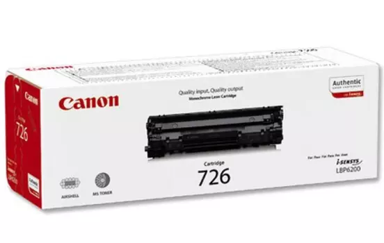 Тонер-картридж черный Canon 726, 3483B002