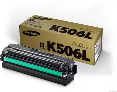 Тонер-картридж черный Samsung CLT-K506L, SU173A