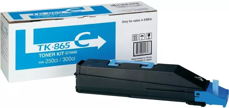 Тонер-картридж голубой Kyocera TK-865C, 1T02JZCEU0