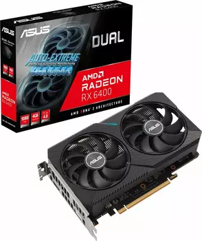 Видеокарта ASUS Radeon RX 6400 4 Б Retail